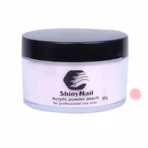 پودر کاشت ناخن شاینی نیل مدل peach وزن 50 گرمی