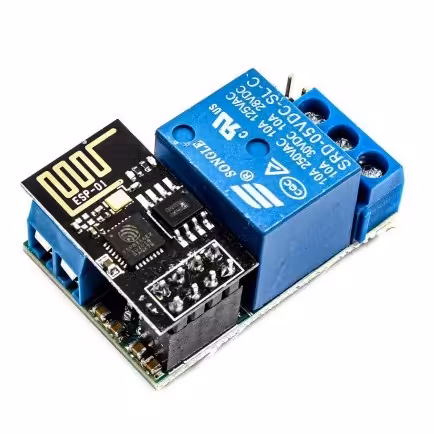 ماژول ESP8266 به همراه رله مناسب برای استفاده در خانه هوشمند
