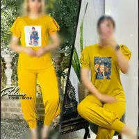ست تیشرت و شلوار سنبادی مینو زنانه با ارسال رایگان