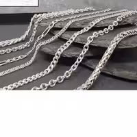 زنجیر مردانه رنگ ثابت تظمینی گردنبند مردانه