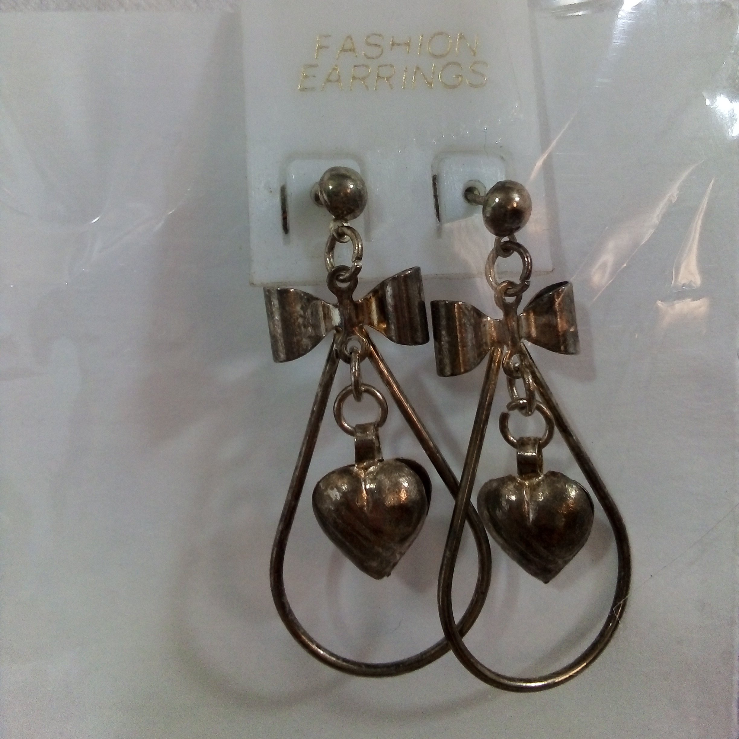 گوشواره آویز قلبی کد259