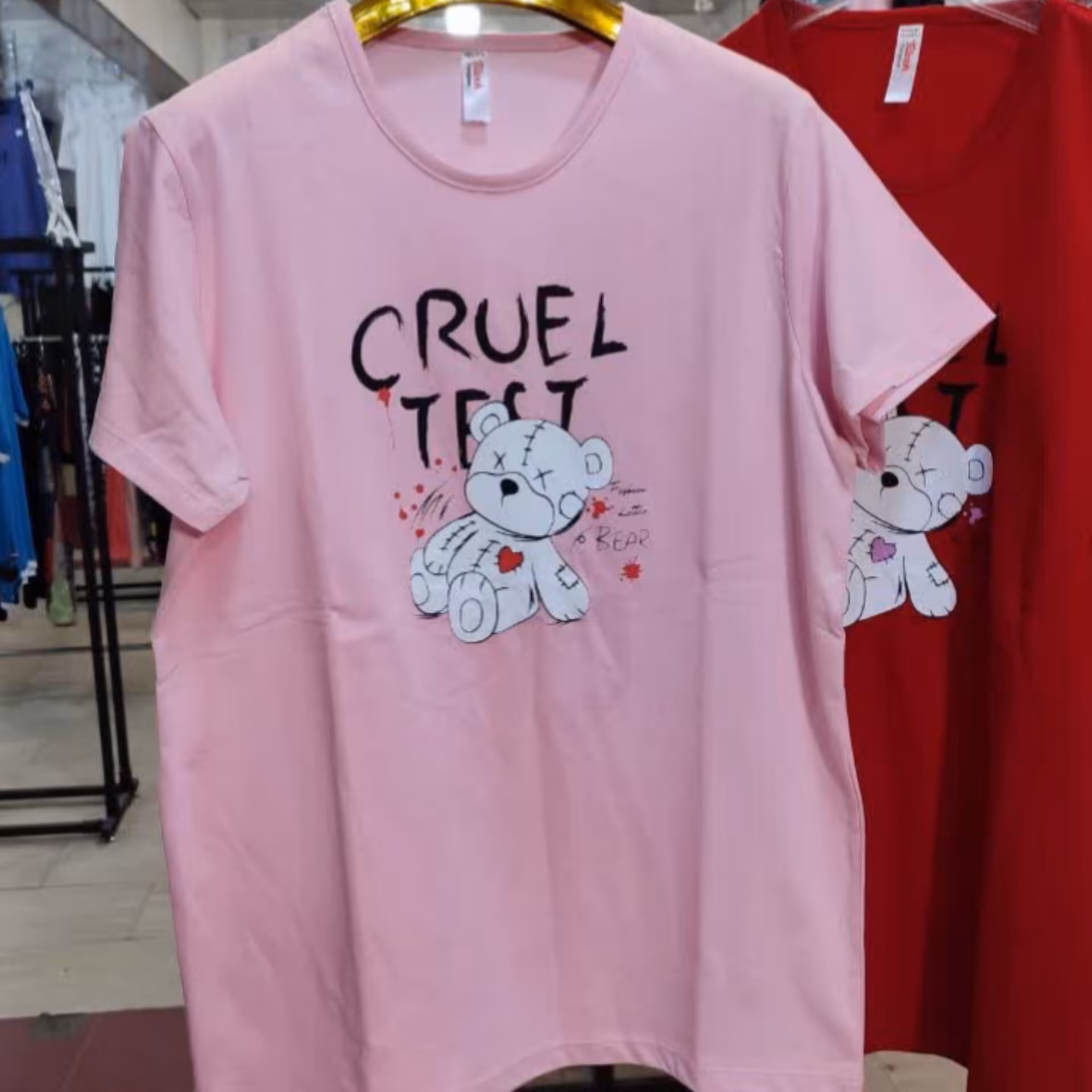 تیشرت پنبه طرح خرس