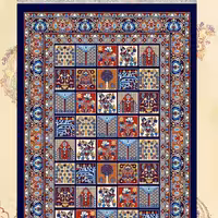گلیم ماشینی کاشان طرح خشتی4متری(2.25در1.5)(هزینه ارسال باخریداروپس کرایه میباشد)