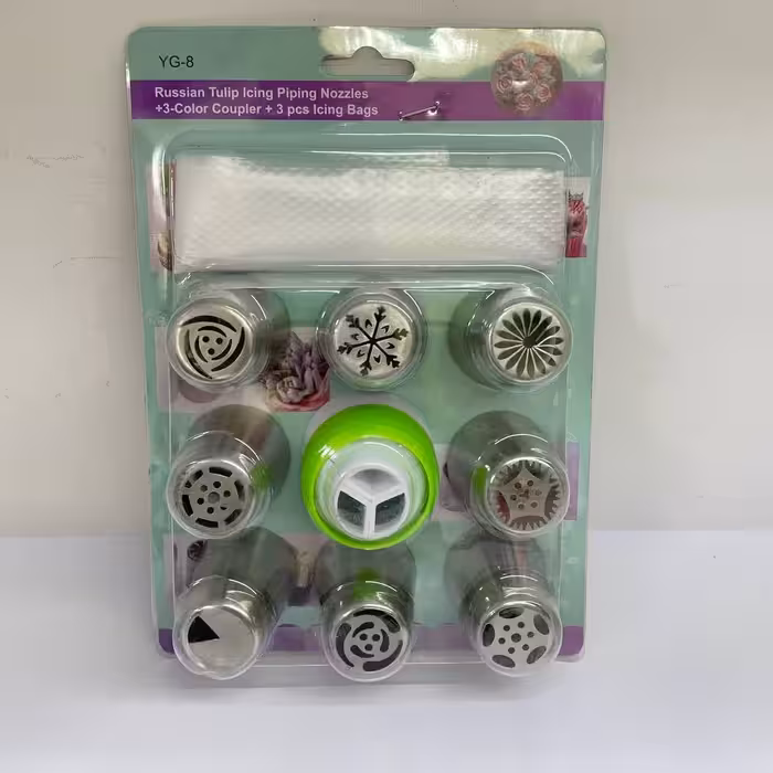 ماسوره 8تایی سه بعدی خارجی به همراه رابط ماسوره خامه ریز سه تایی