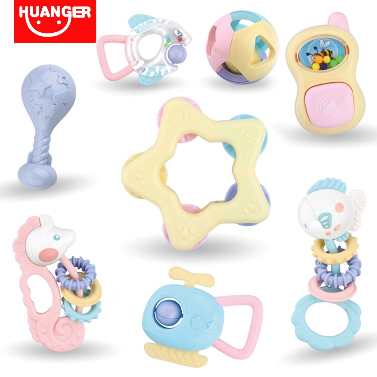 ست جغجغه دندانگیر 8 تکه هانگر Huanger