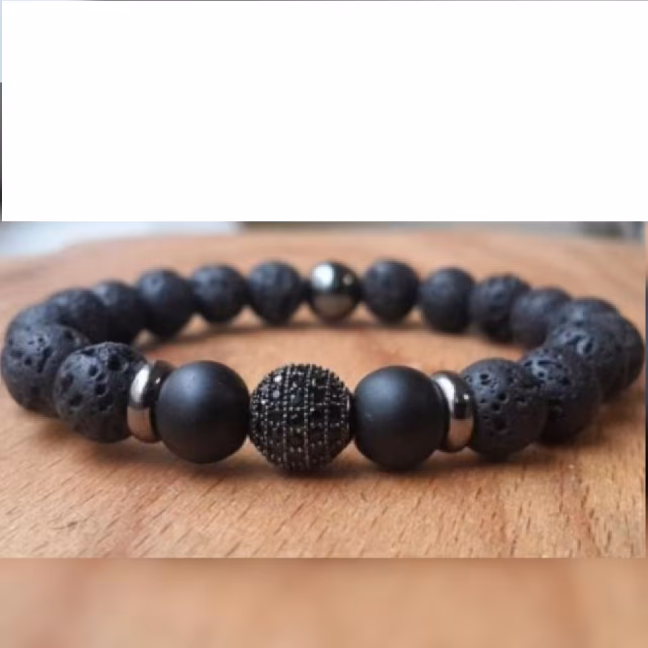 دستبند سنگ لاوا