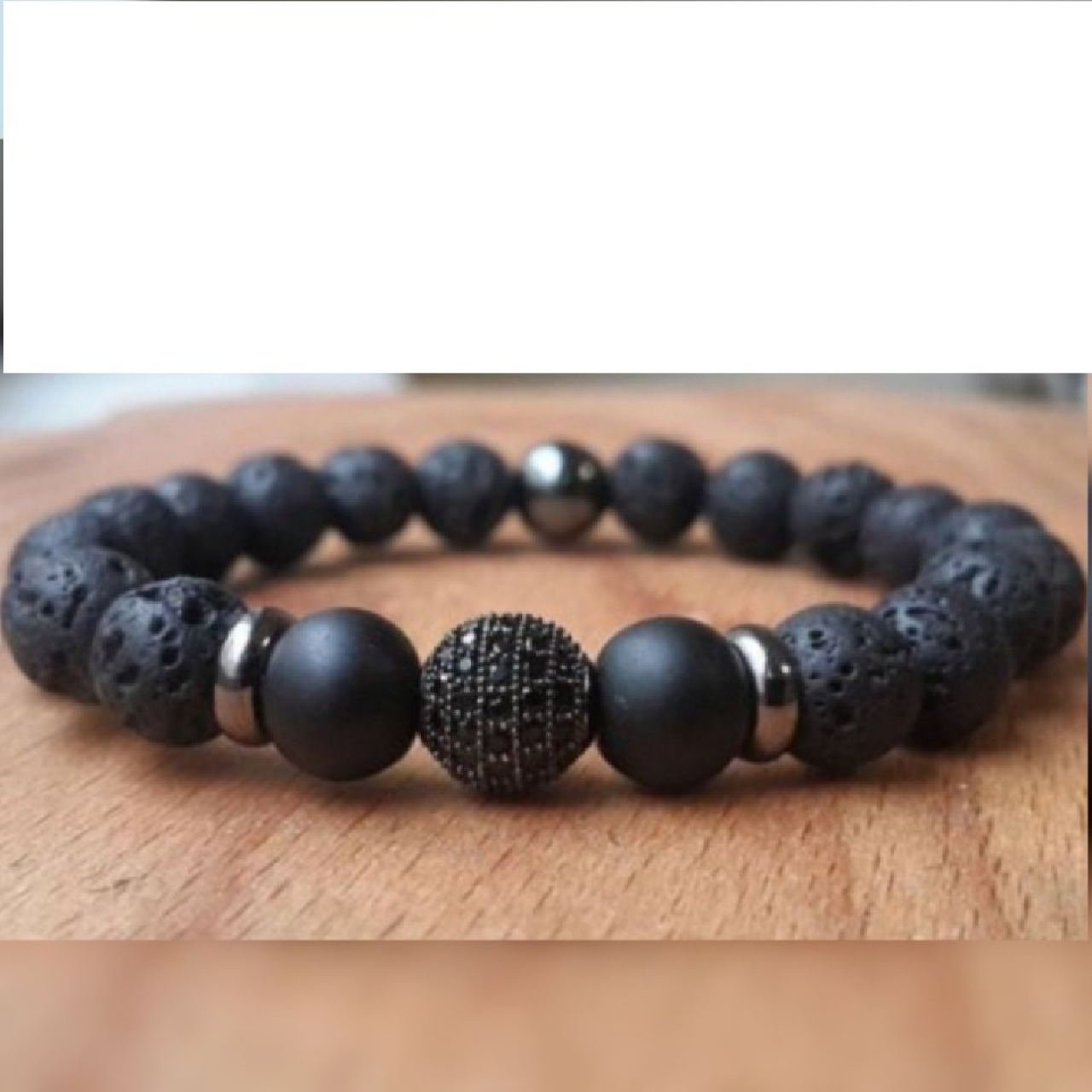 دستبند سنگ لاوا