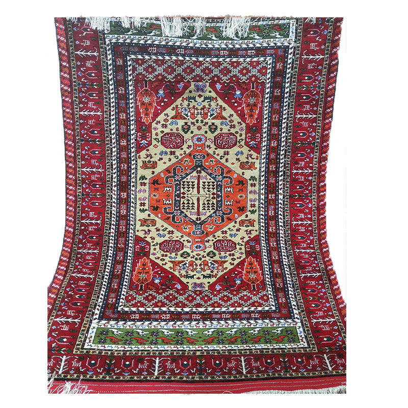 قالی دورو ابریشم - 1.5 متری - کد 2/133