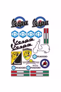 محصولات منعکس کننده موتورسیکلت اسکوتر ایتالیا PIAGGIO VESPA تجهیزات CASC MOTORCYCLE GREENAGE مجموعه 1 PROMOT