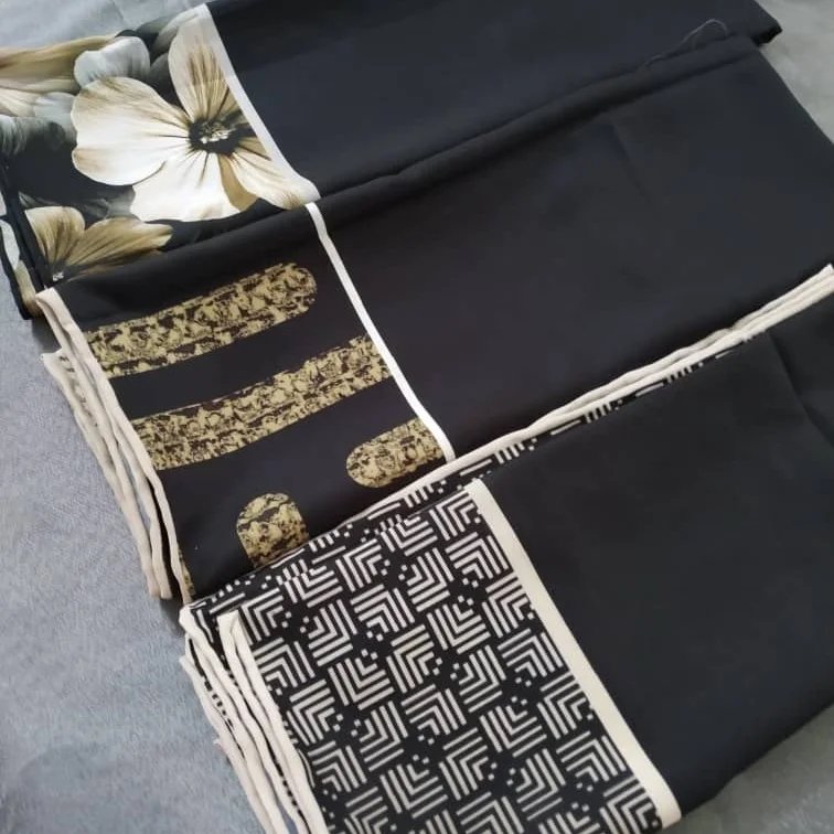 روسری کرپ نخ