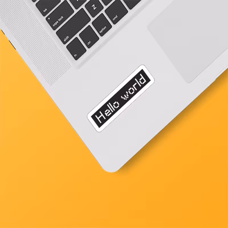 استکیر(برچسب) لپتاپ-طرح برنامه نویسی-کد65-سفارشی