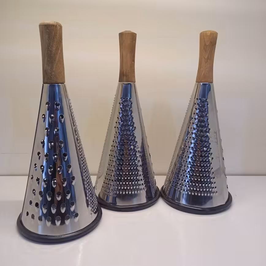 رنده استوانه دسته چوبی استیل (ارسال به صورت پس کرایه)