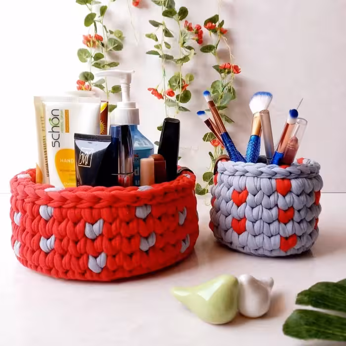 ست باکس دوتکه نظم دهنده لوازم ارایشی بهداشتی تریکو