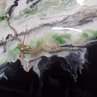 ساعت ابرو باد رزینی