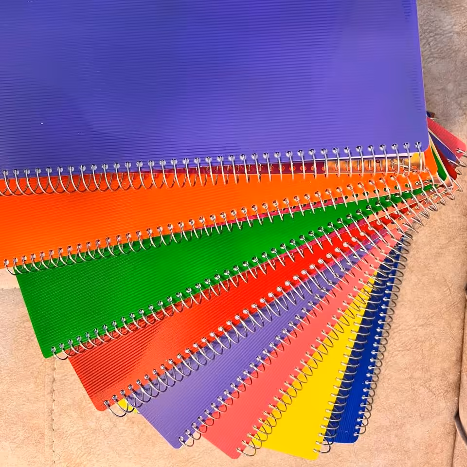 دفتر 50 برگ متالیک سیمی طلقی درجه یک