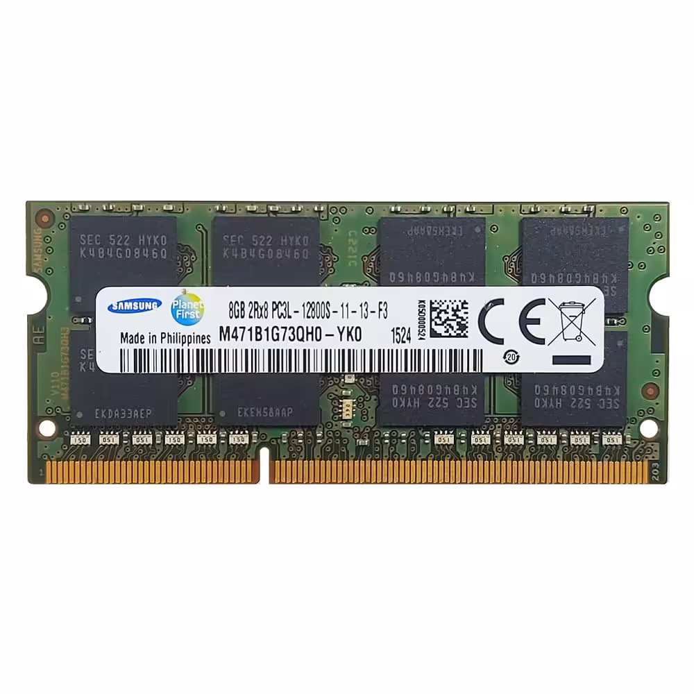 رم لپ تاپ سامسونگ 8 گیگابایت DDR3L با فرکانس 1600 مگاهرتز
