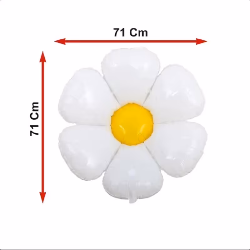بادکنک فویلی گل بابونه 