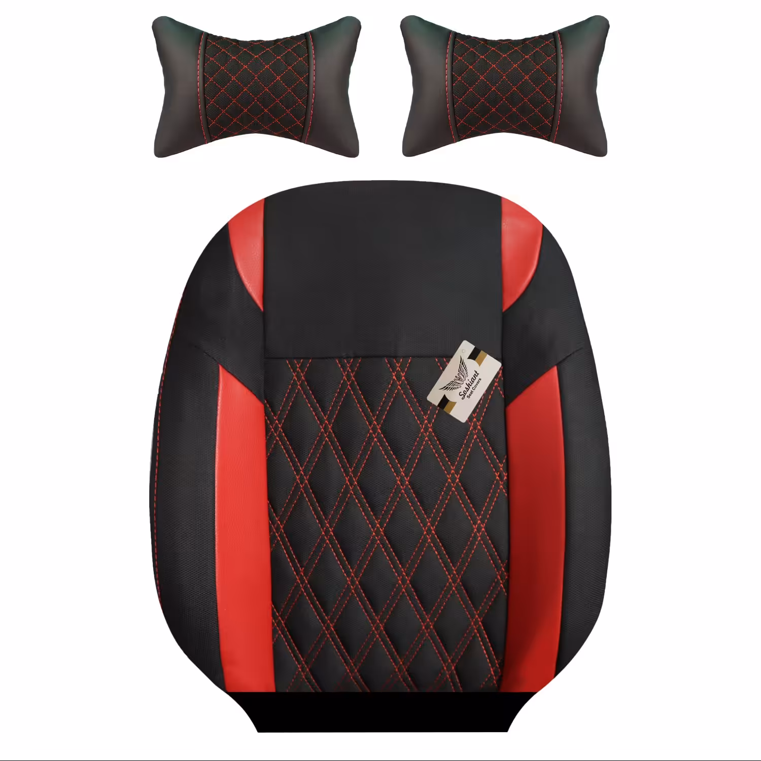 روکش صندلی سوشیانت مناسب پژو پارس جدید تمام جوون مشکی خرجکار زرشکی با پشت گردنی