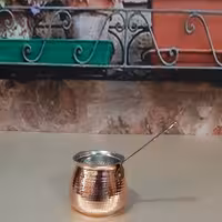 قهوه جوش دسته مسی1