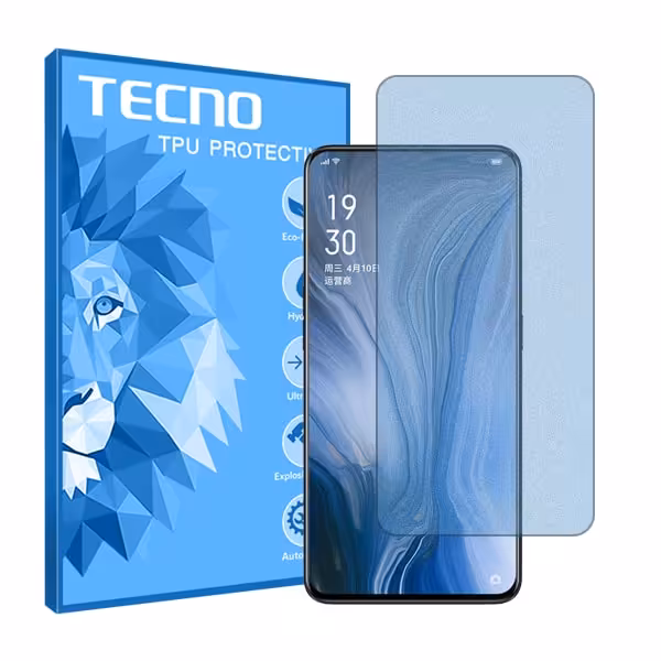 گلس اوپو Reno مدل هیدروژلی مات آنتی بلو برند تکنو کد S