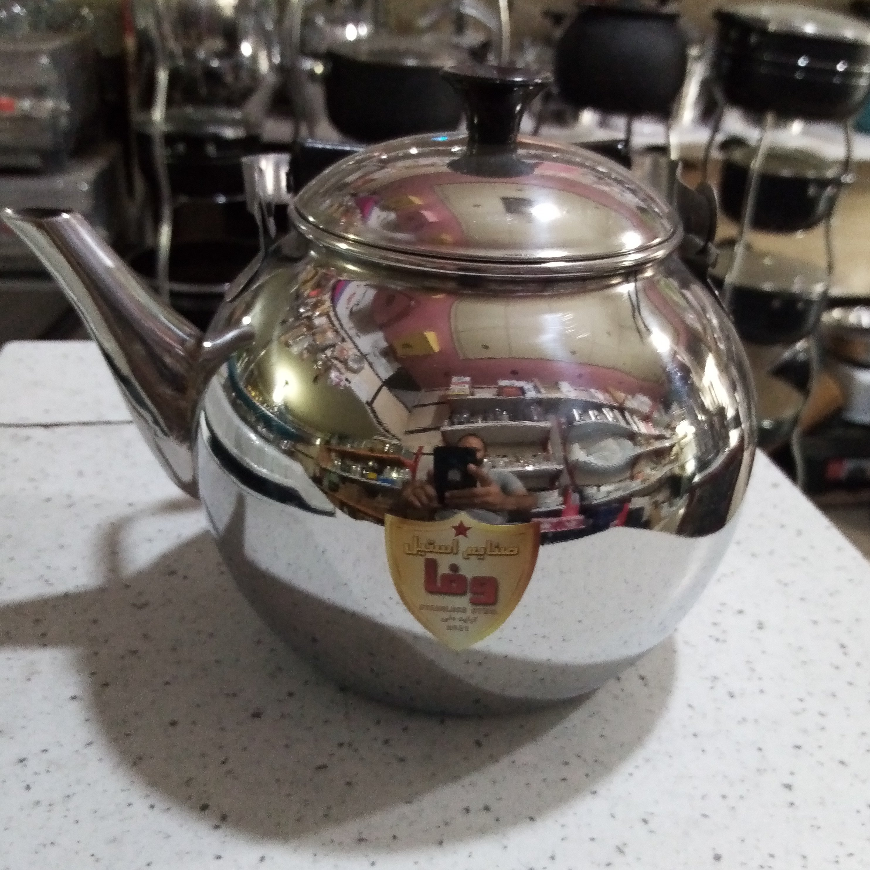 کتری استیل چهار لیتری خمره ای