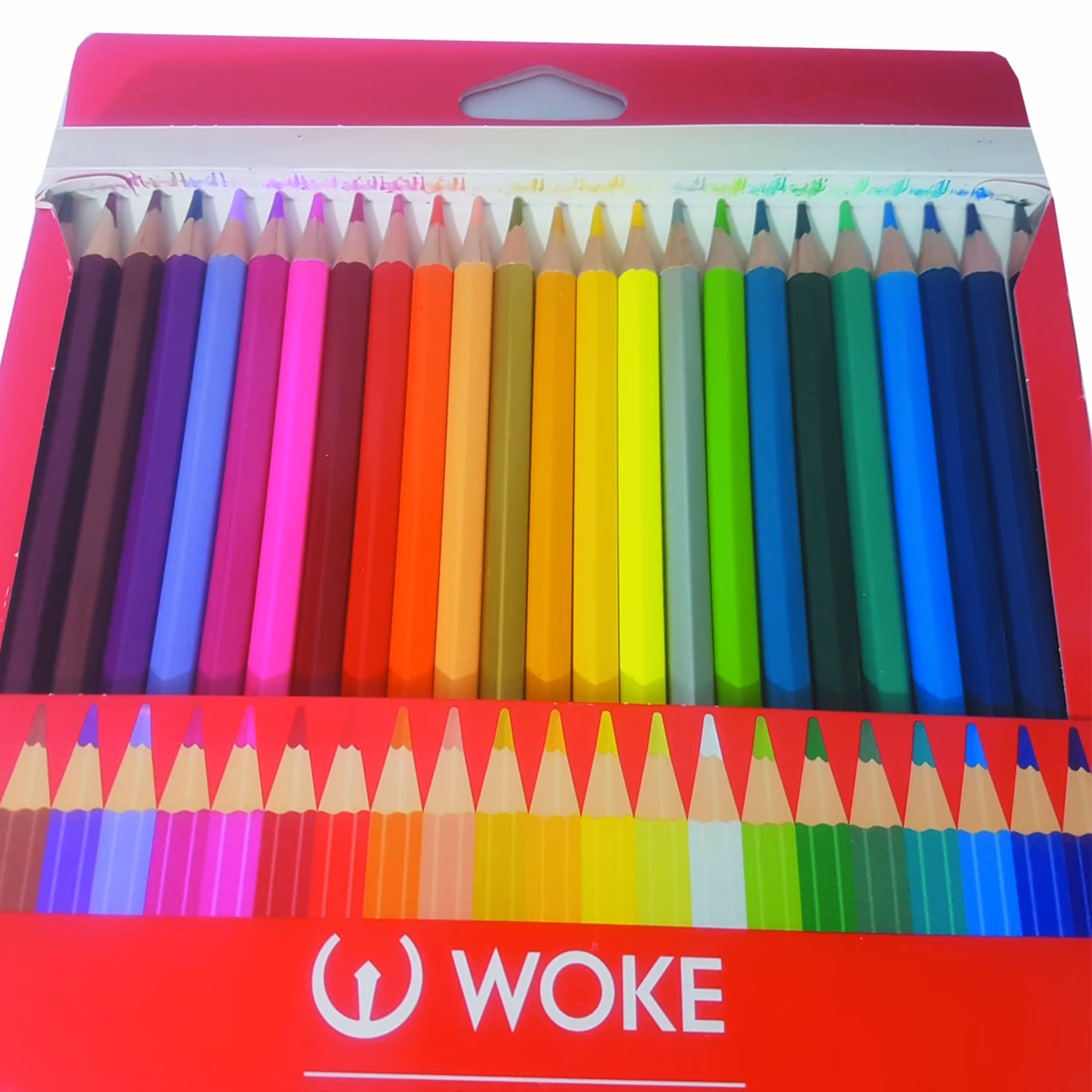 مدادرنگی 24 تایی برند ووک جعبه مقوایی تخت