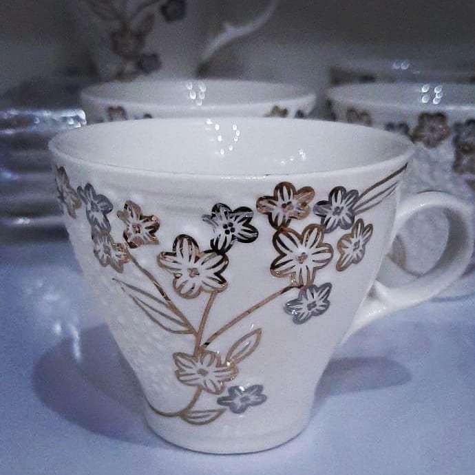 قهوه خوری چینی گل برجسته
