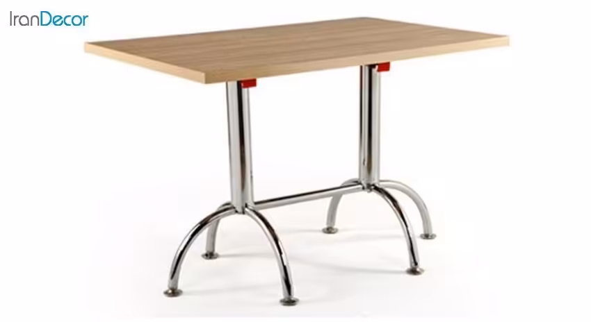 میز مستطیل پایه فلزی تاشو جهانتاب مدل 1034F کد 4241