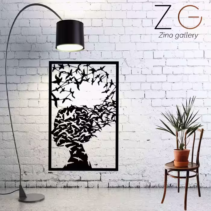 تتبلو دکوراتیو طرح چهره و طلیعت مدل ZC04