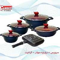 سرویس قابلمه 10 پارچه گرانیت کاندید مدل سولار Candid 10 Pcs Solar