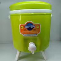 کلمن فلاسک باران 4لیتر  فلاکس در ساده  محصول برندمعتبرباران پلاستیک پایه دار