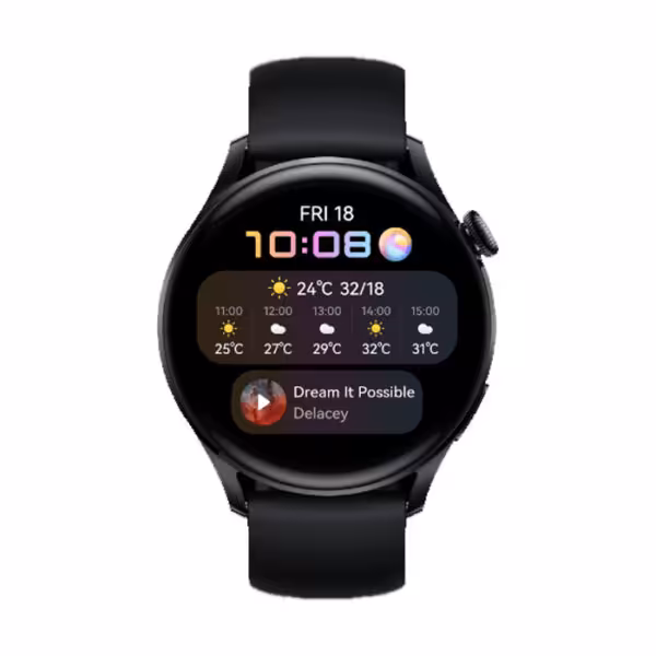 ساعت هوشمند هوآوی مدل Huawei Watch 3 با بند فلورالاستومر