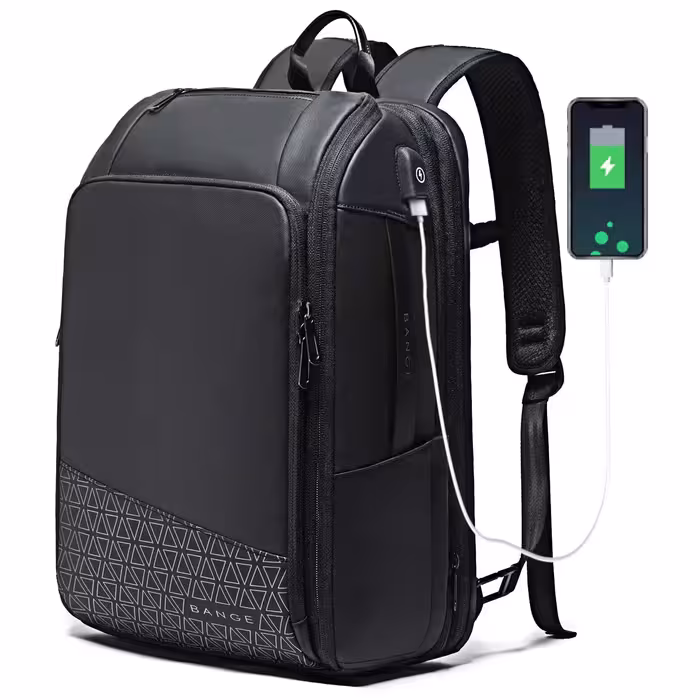 کوله پشتی مسافرتی لپ تاپ 15.6 اینچ با پورت USB و ظرفیت 54 لیتر بنج BANGE 22005D
