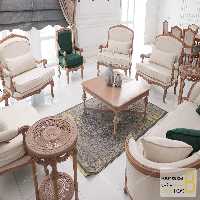 مبل 7 نفره ایتالیایی نئوکلاسیک مدل لورنزو کد 6