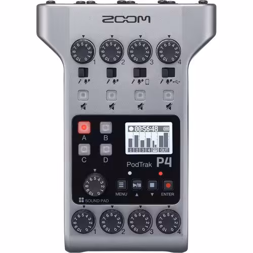 رکوردر صدا زوم Zoom PodTrak P4 Multitrack Recorder