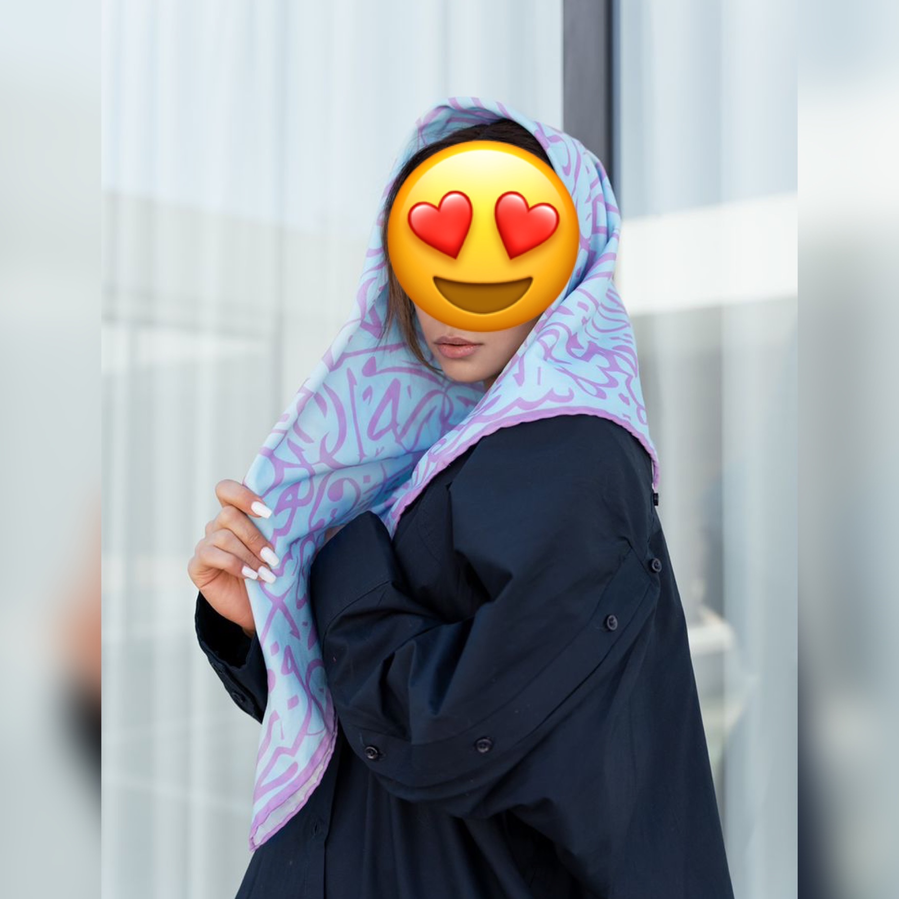 روسری نخی چاپی