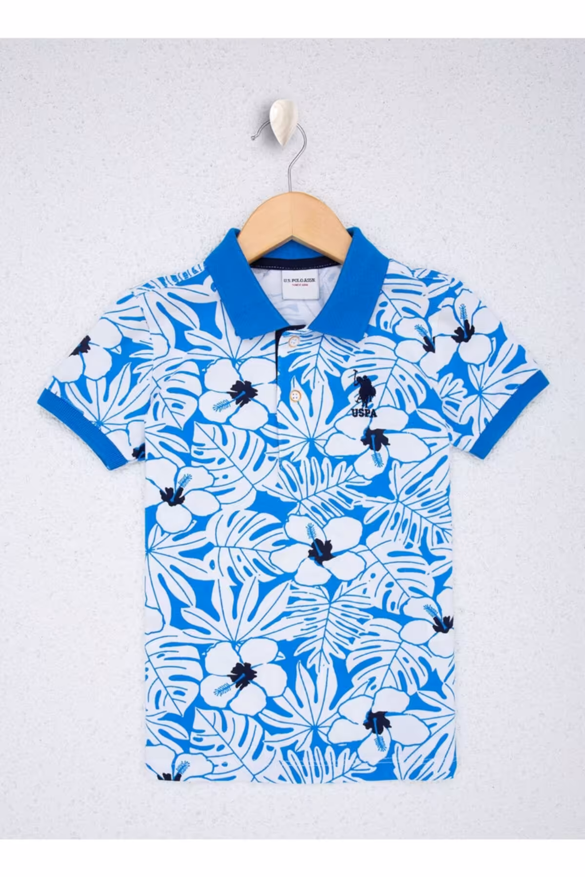 تی شرت یقه پولو نارنجی پسرانه و بچگانه تیشرت کبالت 5002552234 اورجینال U.S. Polo Assn.