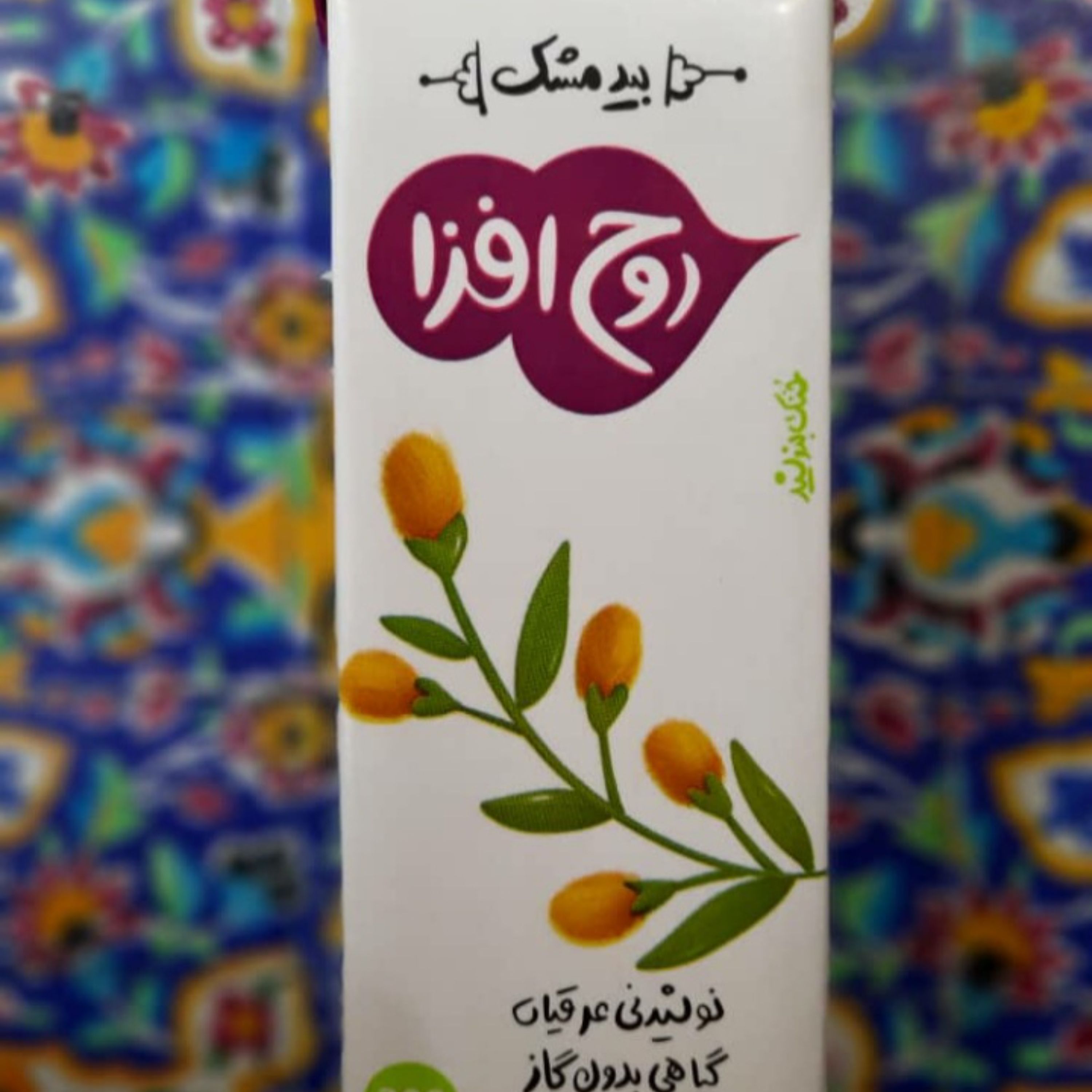 نوشیدنی بیدمشک کارتنی 32 عددی بدون اسید سیتریک و مواد نگهدارنده