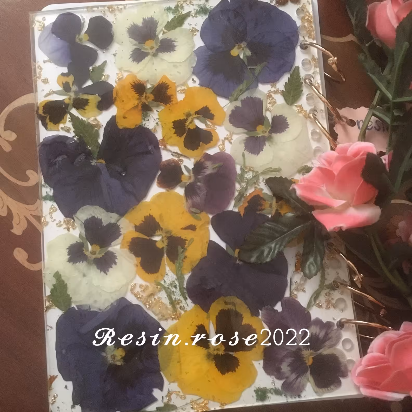 دفتر گل بنفشه A5 رزینی