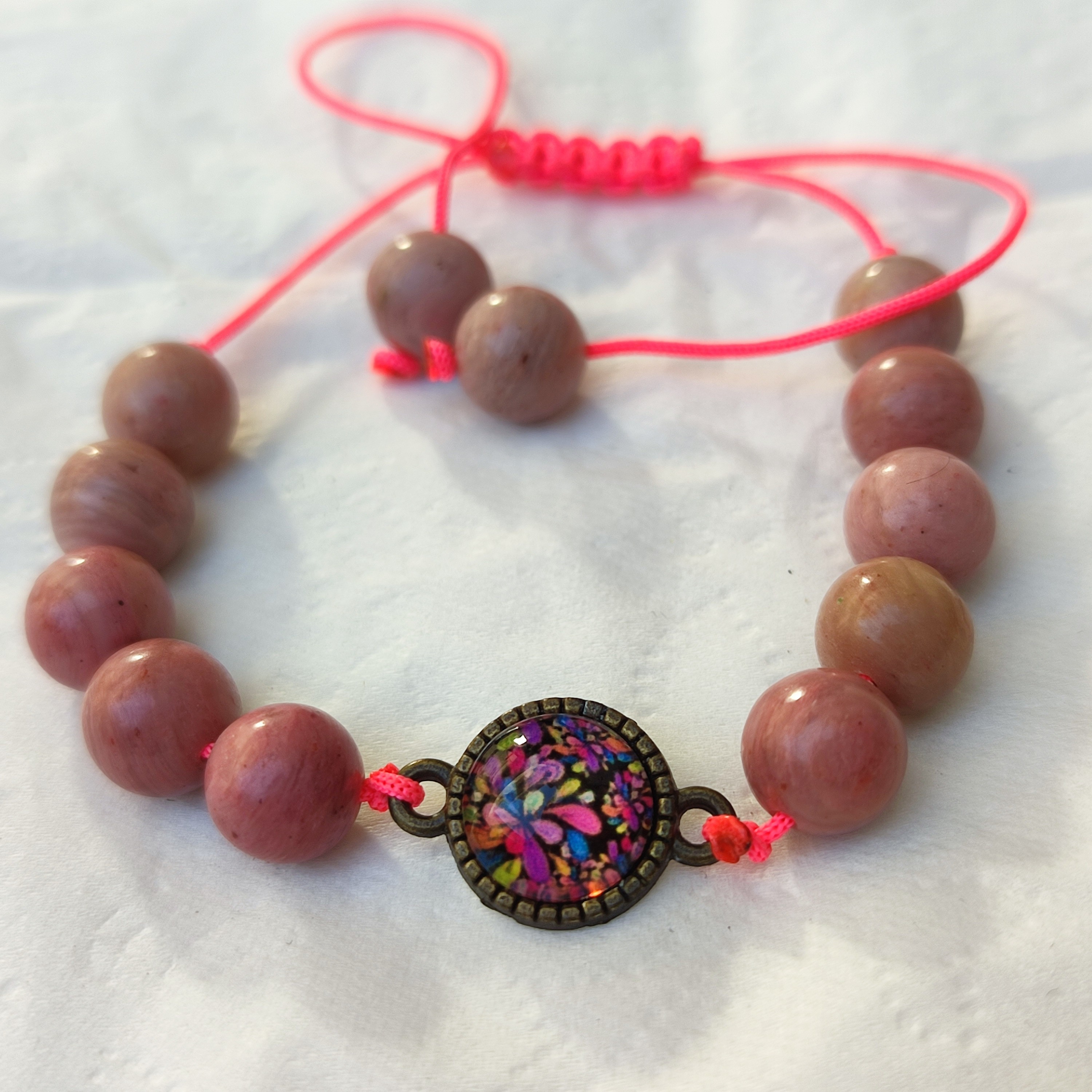 دستبند سنگ رودونیت