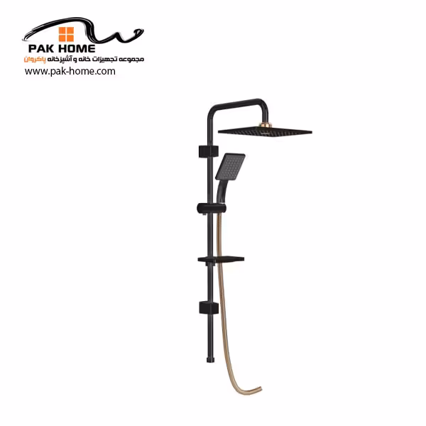 علم دوش شودر مدل آلما (مشکی-طلایی)