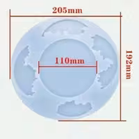 قالب زیر لیوانی طرح چوب و رزین