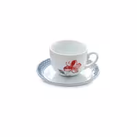 سرویس چای خوری والنسیا ارغوانی 6 نفره چینی زرین ایتالیا اف 12 پارچه