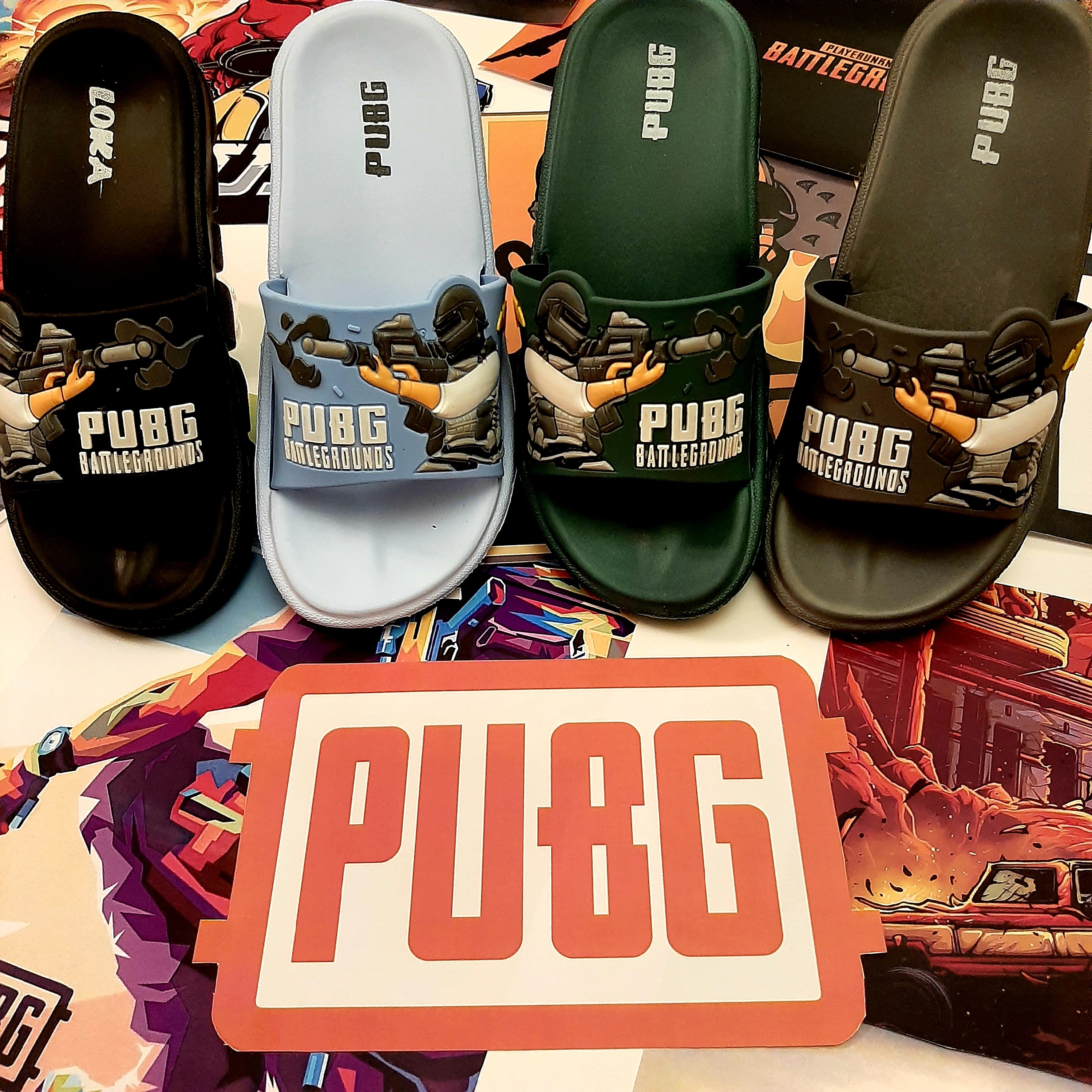 دمپایی پسرانه Kito مدل پابجی PUBG سایز 33