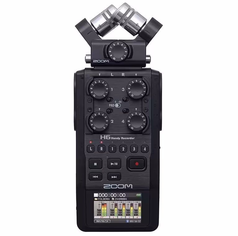 ضبط کننده صدا زوم مدل H6 2020 Version Black