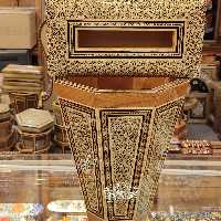 ست سطل و جادستمالی و جاکاردی خاتم موجود در طرح های مختلف