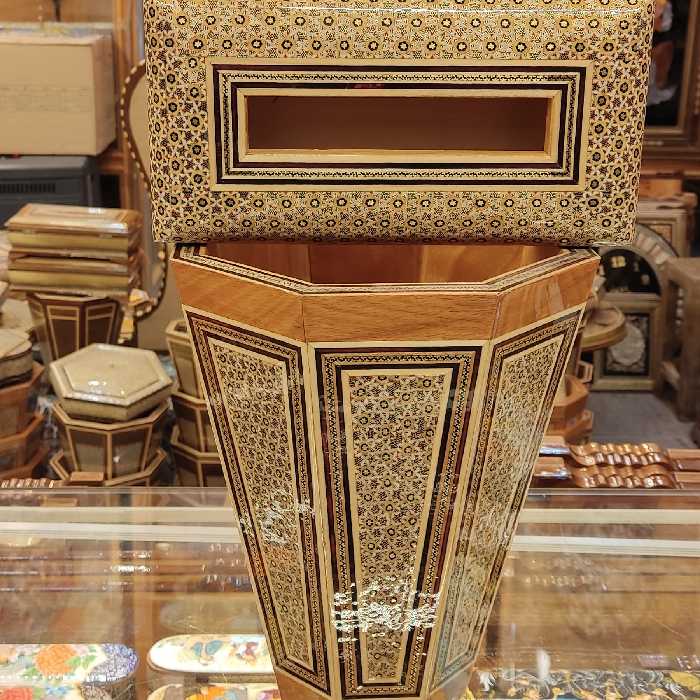 ست سطل و جادستمالی و جاکاردی خاتم موجود در طرح های مختلف