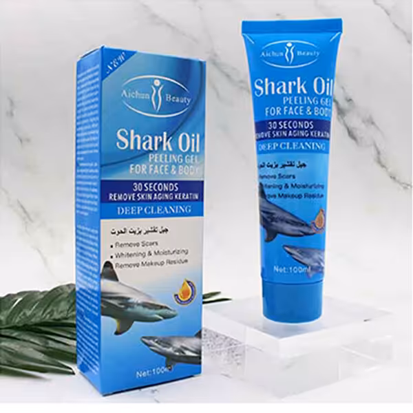 ژل لایه بردار فوری صورت و بدن ایچون بیوتی عصاره روغن کوسه حجم 100 میلی لیتر