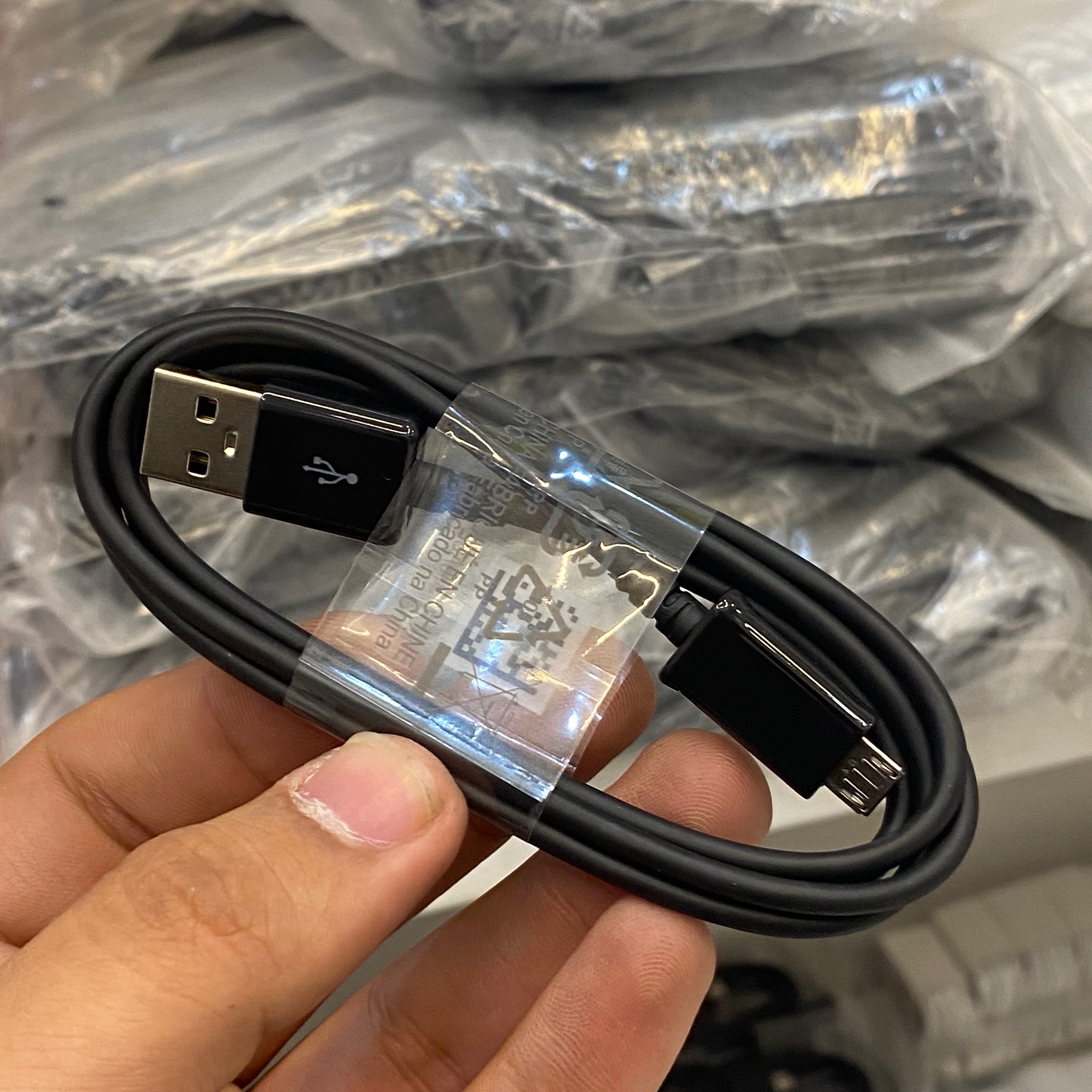 کابل سامسونگ SAMSUNG مدل S4  میکرو microUSB اندروید مشکی بسته 50 عددی عمده 