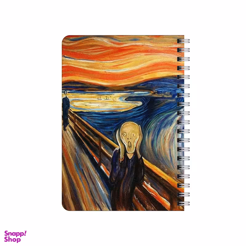 دفترچه یادداشت بامبیلیپ مدل چوبی طرح تابلو جیغ ادوراد کد 6982419